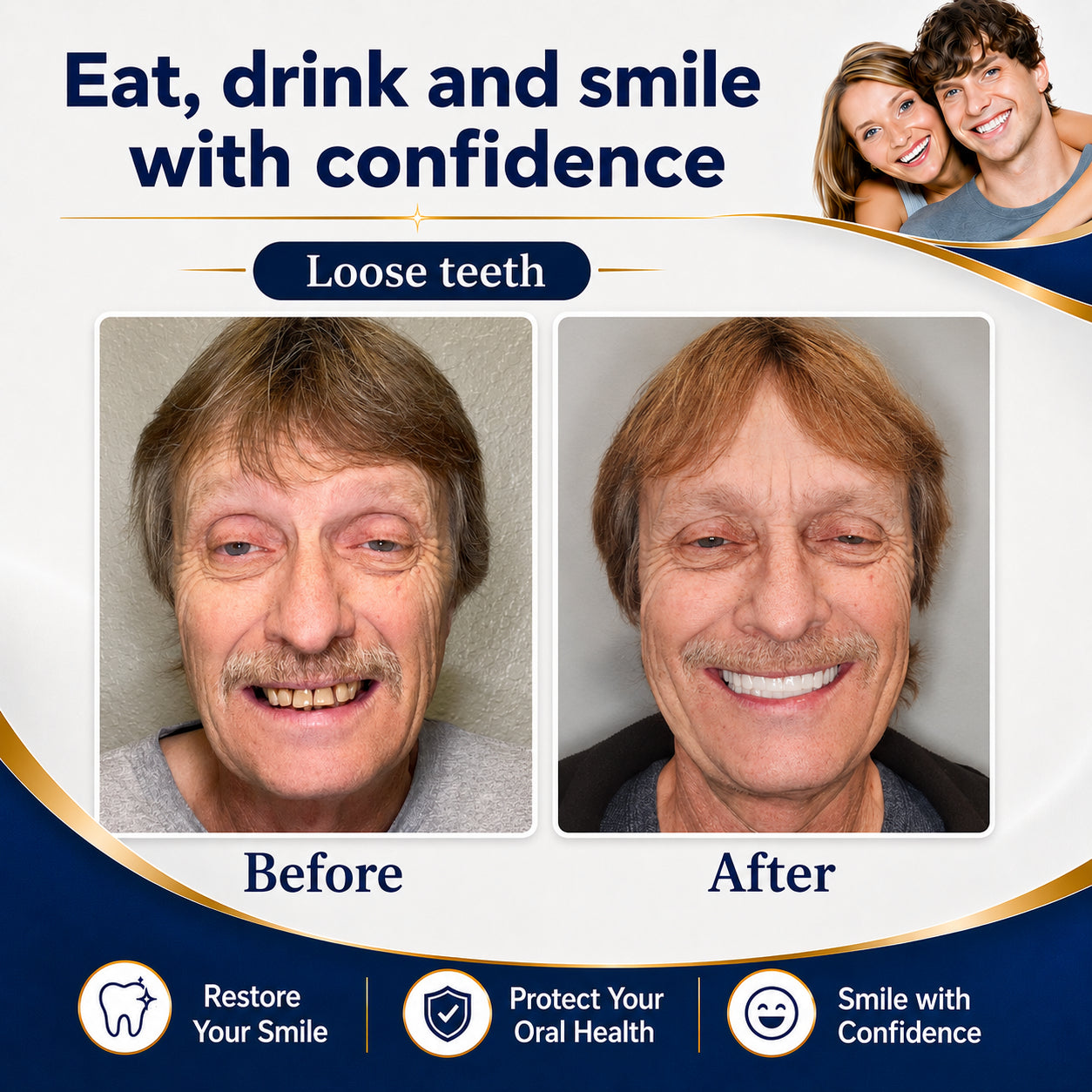 🔥Ends Today: 70% OFF! 🏆2026 Bestselling Product🔥 Fit for a Fresh Smile, Say Goodbye to Wearing Discomfort!🌎