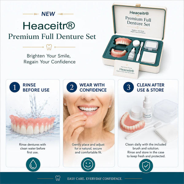 🌎Ends Today: 70% OFF! ⏰ Custom-Fit Full Functional Dentures| Smile with Confidence Designed for Comfort and a Natural-Looking Smile & FDA-Certified