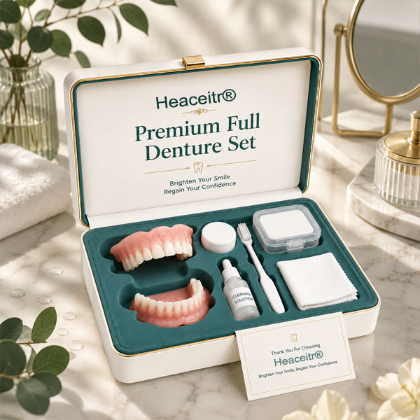 🌎Ends Today: 70% OFF! ⏰ Custom-Fit Full Functional Dentures| Smile with Confidence Designed for Comfort and a Natural-Looking Smile & FDA-Certified