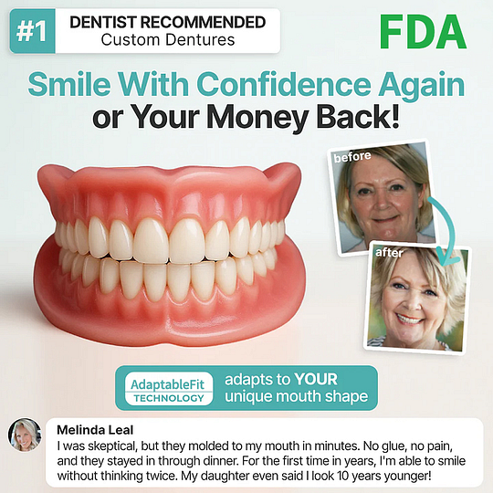 🌎Ends Today: 75% OFF! 🦷 Designed for Comfort and a Natural-Looking Smile