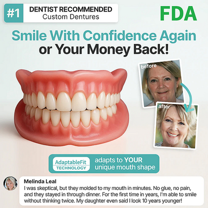 🌎Ends Today: 75% OFF! 🦷 Designed for Comfort and a Natural-Looking Smile