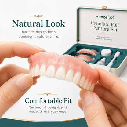 🌎Ends Today: 70% OFF! ⏰ Custom-Fit Full Functional Dentures| Smile with Confidence Designed for Comfort and a Natural-Looking Smile & FDA-Certified